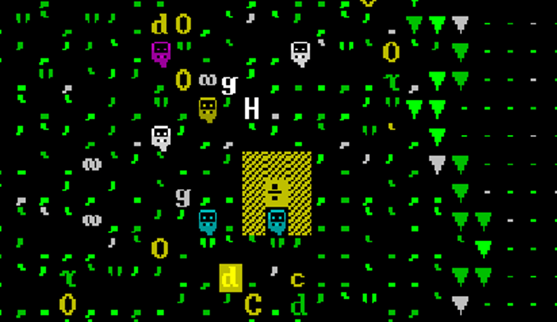 dwarf fortress ascii graphics